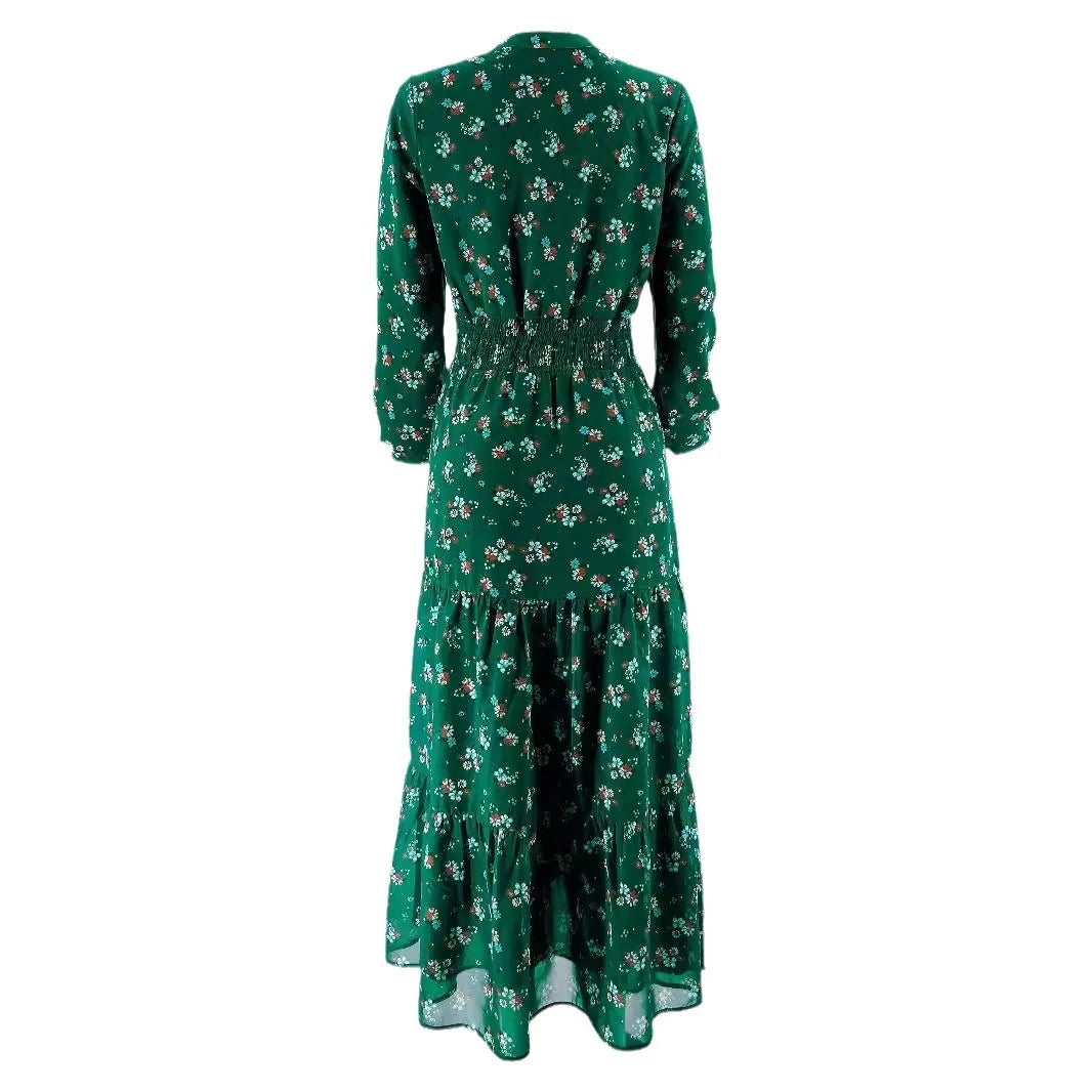 Robe longue arabe imprimé floral, Islam Ramadan Kaftan