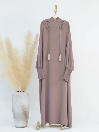 Robe longue à capuche musulmane pour femmes: Jilbab Ramadan Eid