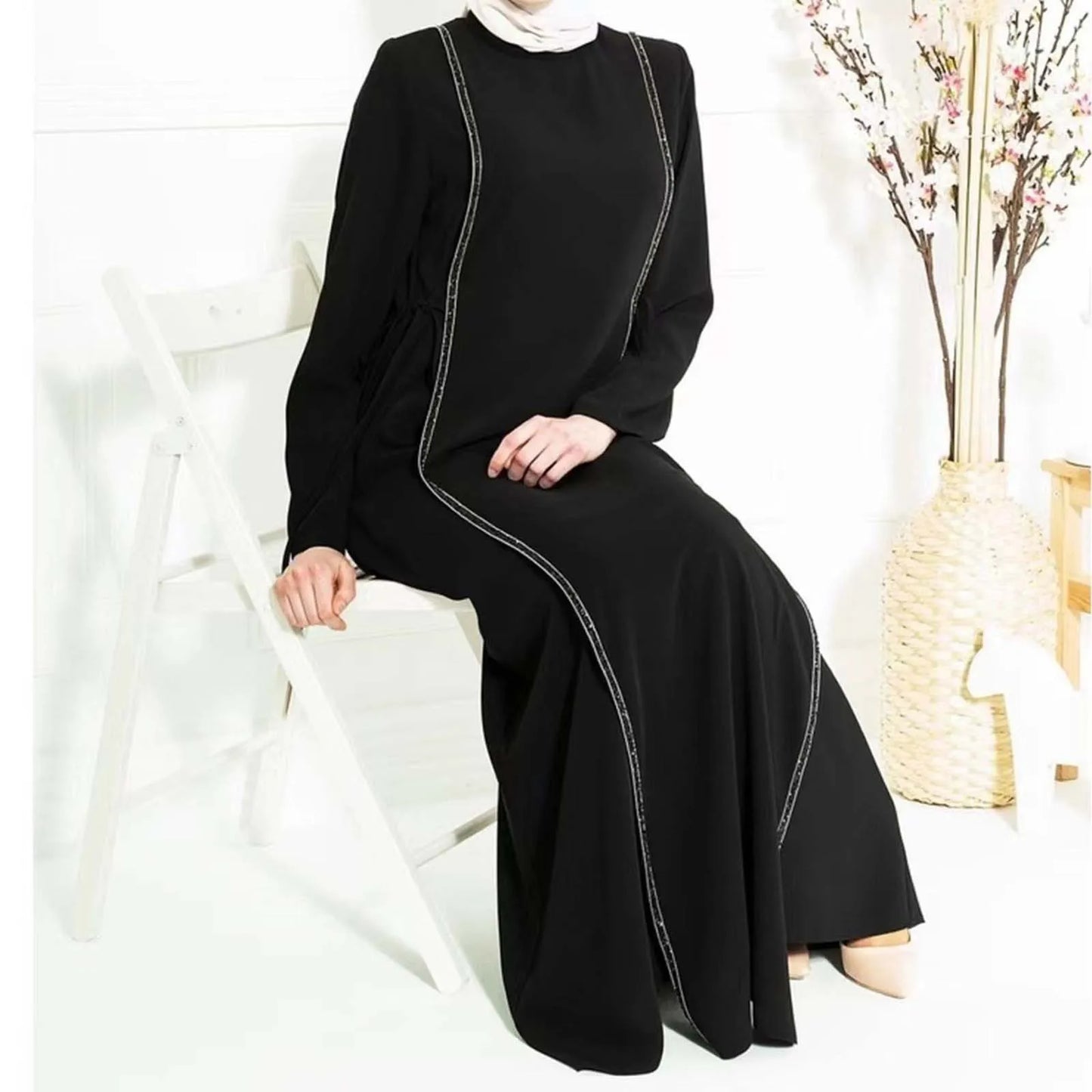 Robe caftan luxe élégante Abaya Ramadan Arabie Saoudite