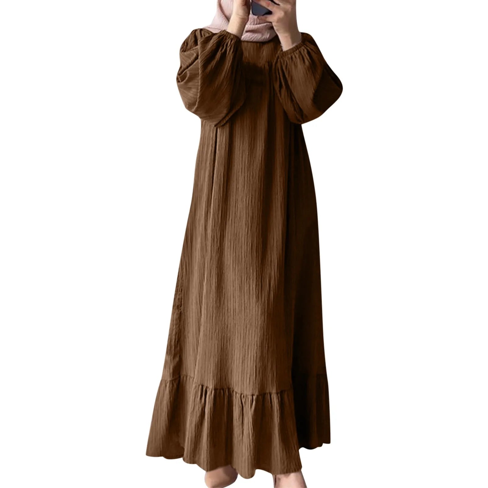 Robe musulmane à manches longues pour femmes - Abaya, Kebaya, Damen - Modeste et élégante