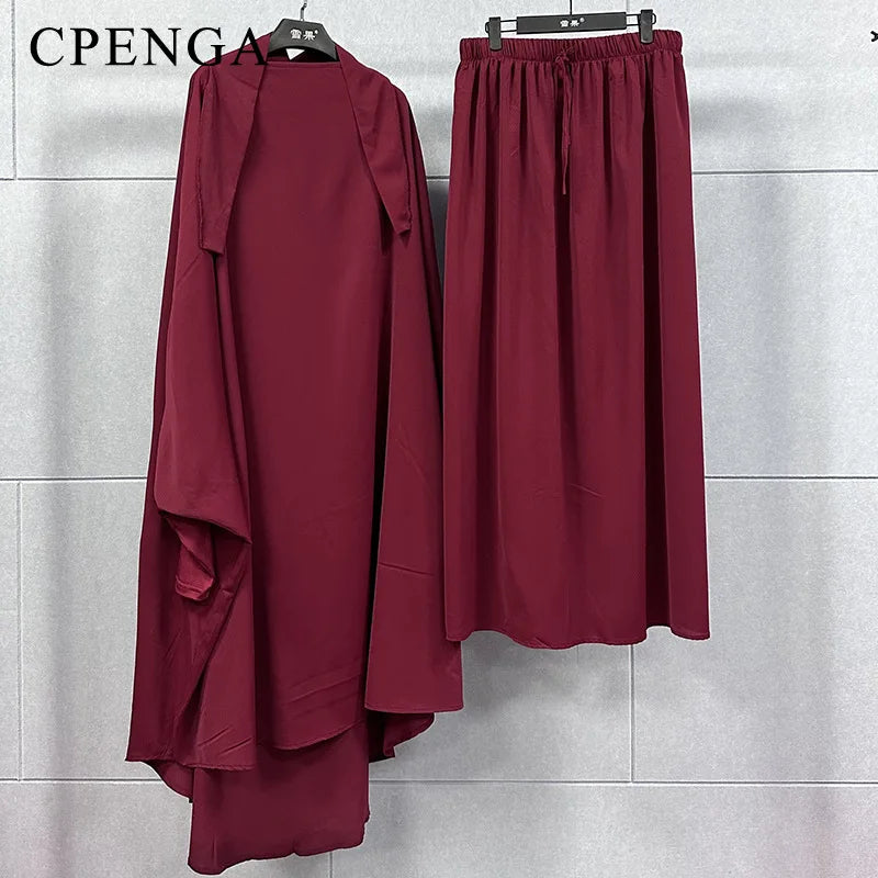 Ensemble Jilbab 2 Pièces pour Femmes Musulmanes