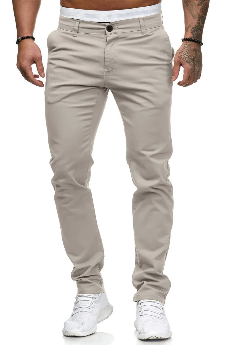 Pantalon Homme Automnal en Coton