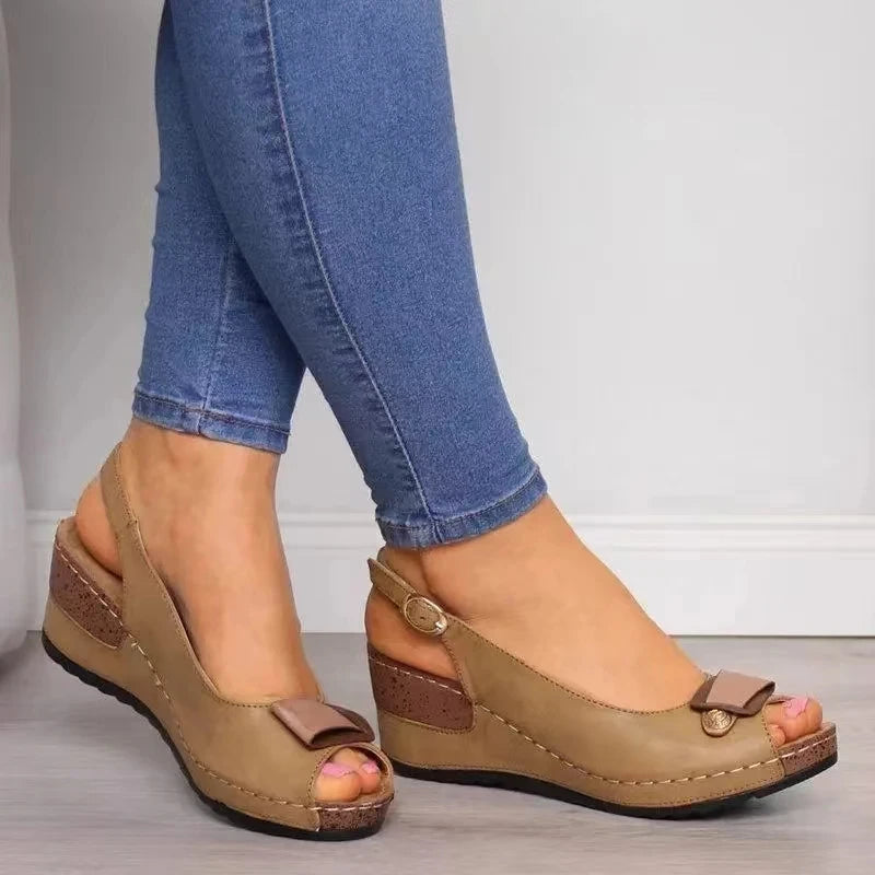 Sandales Talons Compensés Plateforme Été Femme