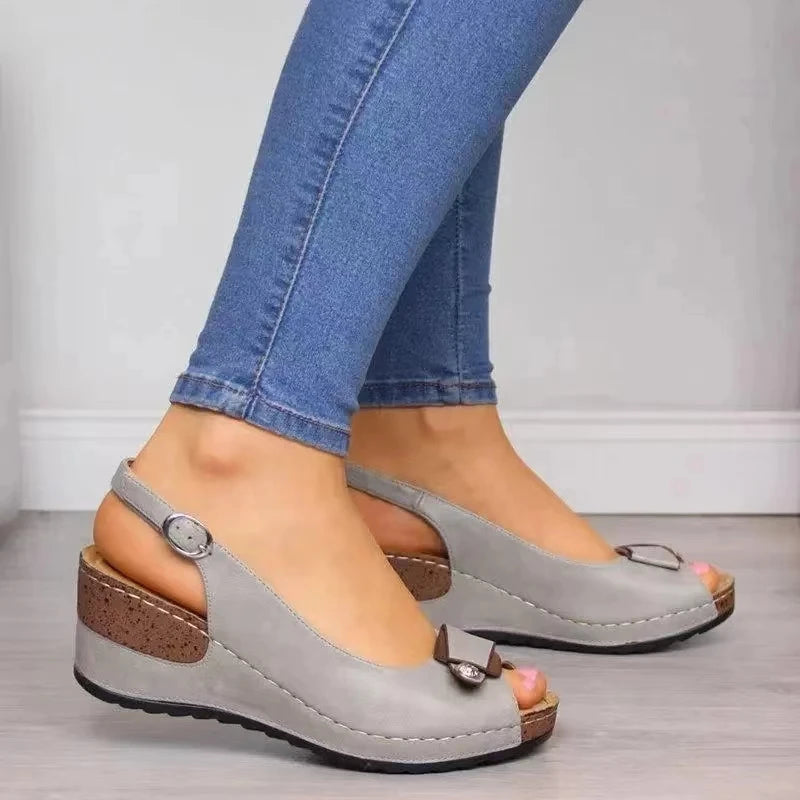 Sandales Talons Compensés Plateforme Été Femme