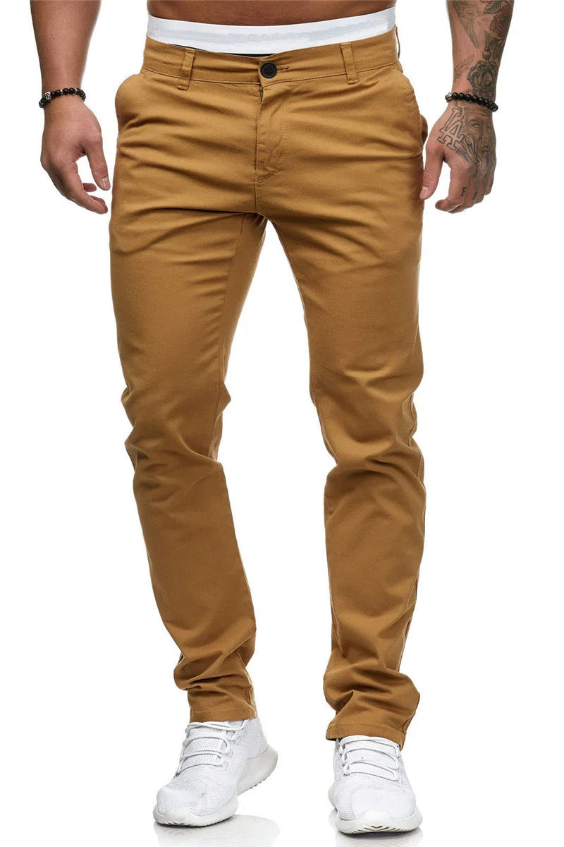 Pantalon Homme Automnal en Coton