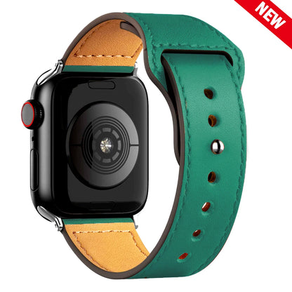 Bracelet en Cuir pour Apple Watch - Élégance Intemporelle pour Tous les Modèles
