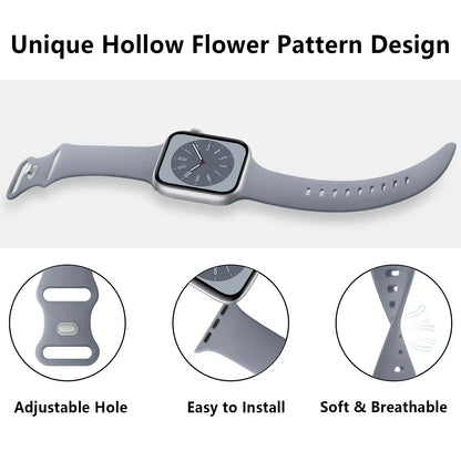 Bracelet en Silicone Souple pour Apple Watch - Confort et Style Inégalés