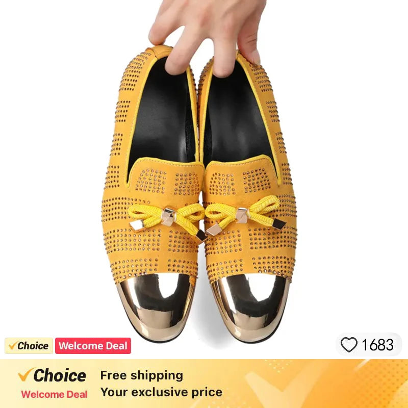 Chaussures en cuir de vache personnalisées pour affaires et soirées glamours
