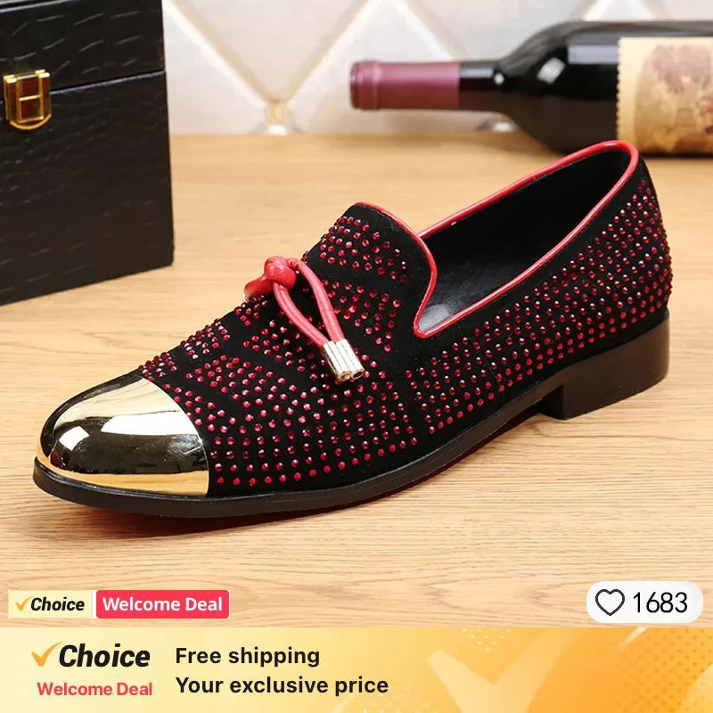 Chaussures en cuir de vache personnalisées pour affaires et soirées glamours