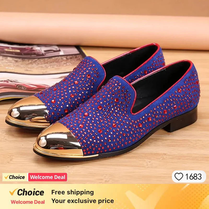 Chaussures en cuir de vache personnalisées pour affaires et soirées glamours