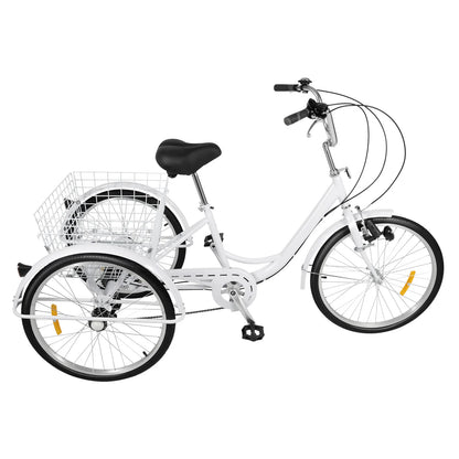 Tricycle adulte 24 po 6 vitesses légèreté et couleur vibrante