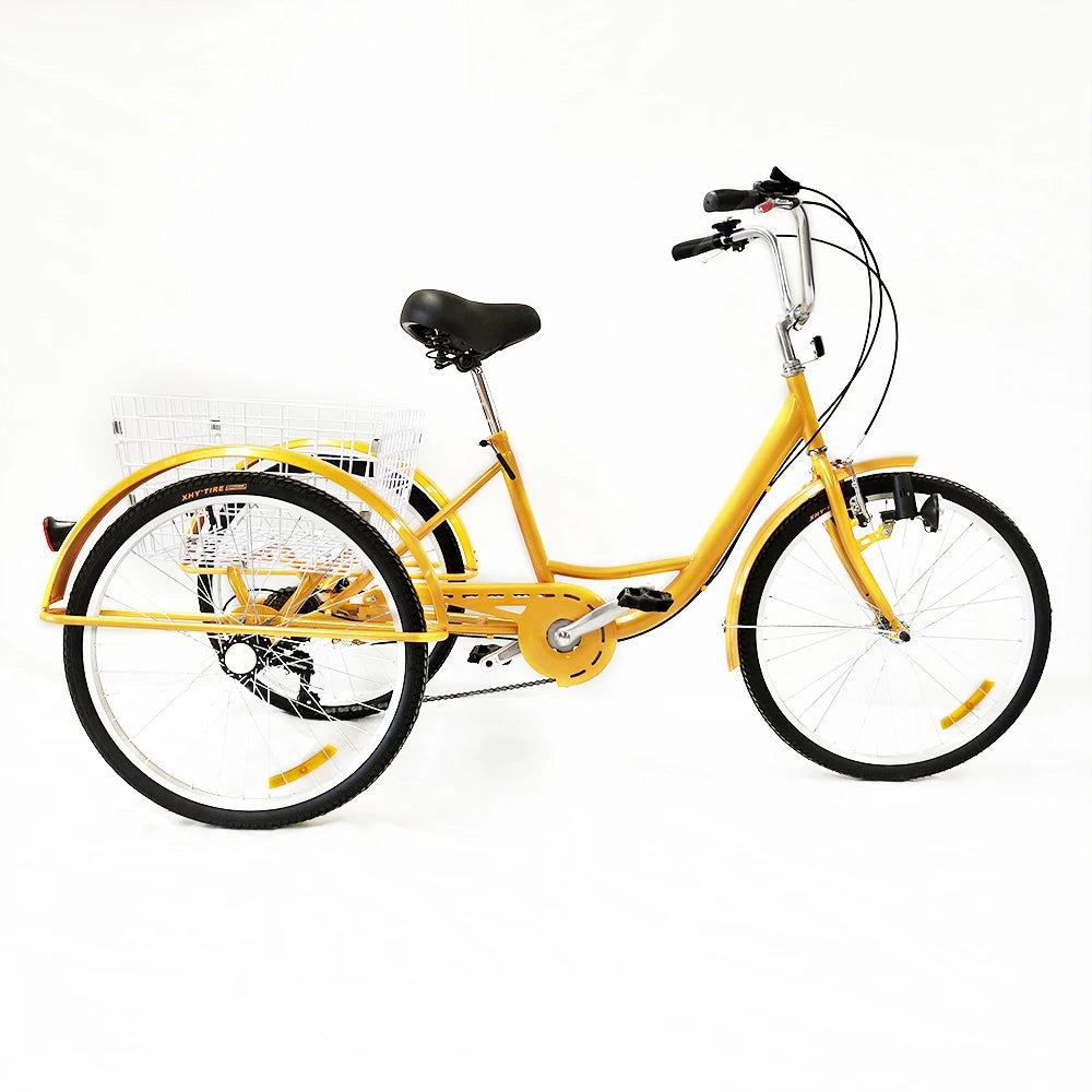 Tricycle adulte 24 po 6 vitesses légèreté et couleur vibrante