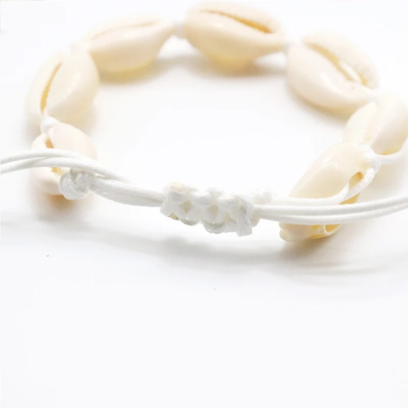 Bracelet de cheville coquillage femme: Bijoux plage vintage
