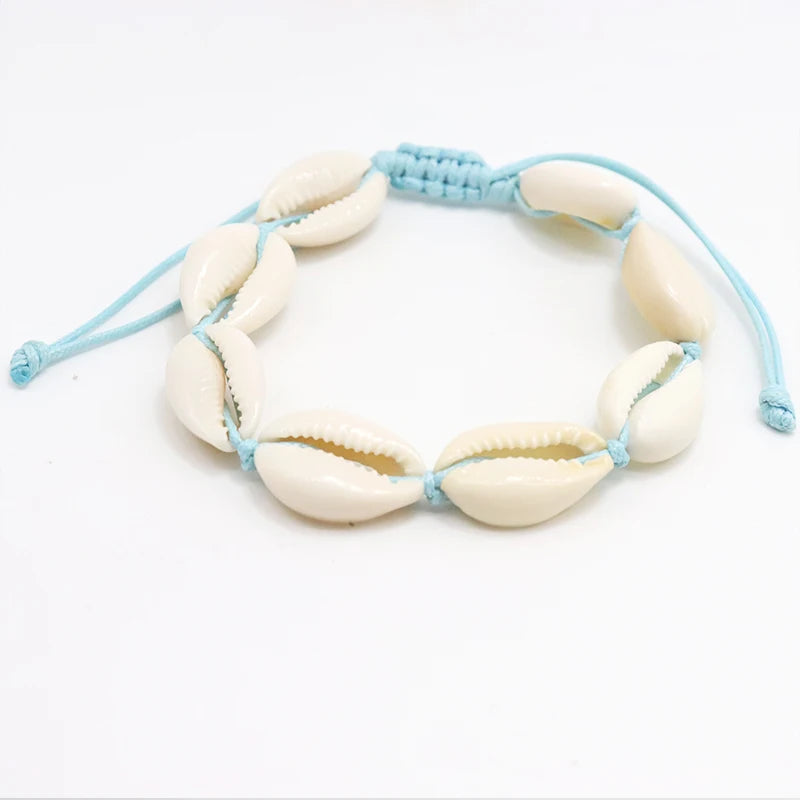 Bracelet de cheville coquillage femme: Bijoux plage vintage