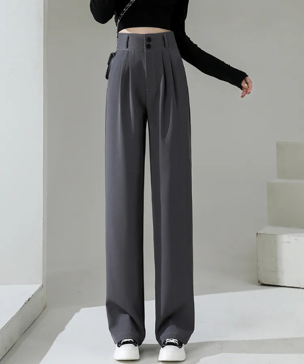 Pantalon Large à Taille Haute pour Femmes